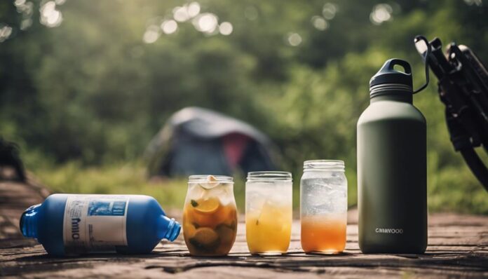 bebidas hidratantes para acampamento