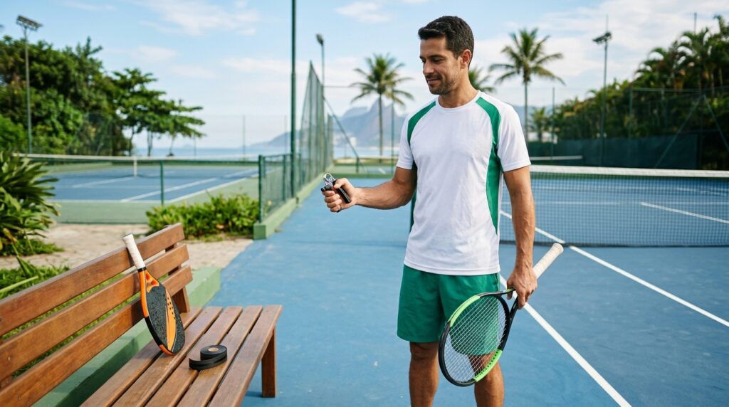 Handgrip Ajuda no Tênis e Beach Tennis Melhora o Controle da Raquete